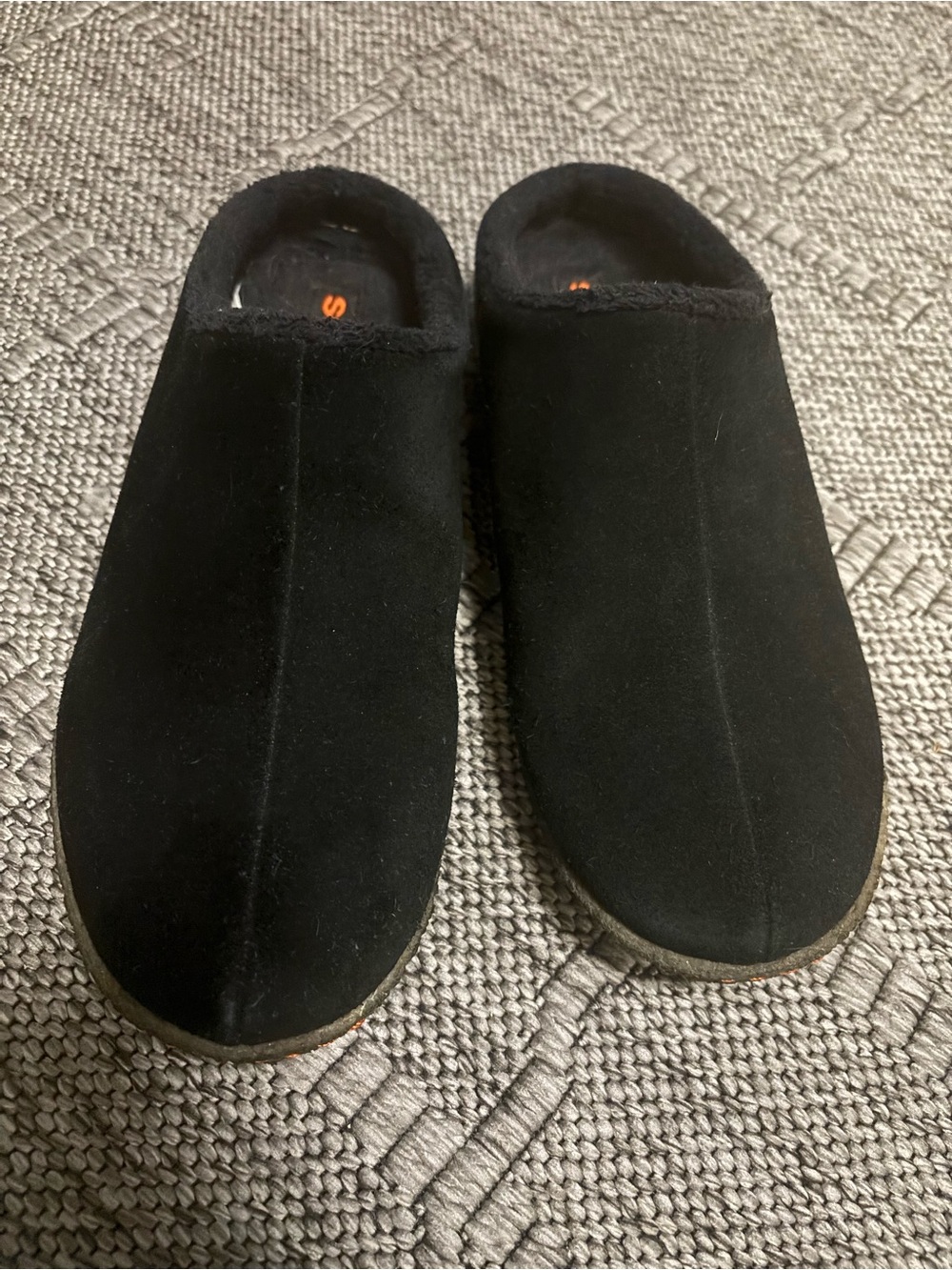 Youth Black Slip-On Suede Comfort Shoes